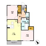 ロイヤル アネシス Bの間取り画像