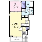 アミックスⅡCの間取り画像