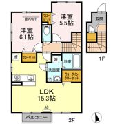 プティ ボヌール B棟の間取り画像