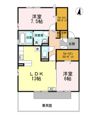 ディアコート楠木の間取り画像