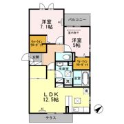 SKYハウス岐南 Ⅰ号館の間取り画像
