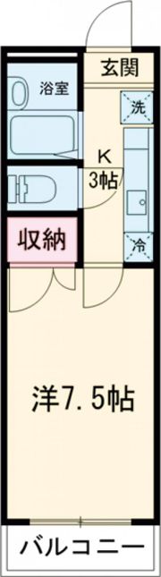 クールドゥソレーユ福生の間取り画像