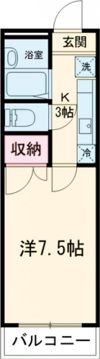 クールドゥソレーユ福生の間取り画像