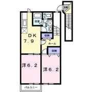 ヴェルテソレーユ Aの間取り画像