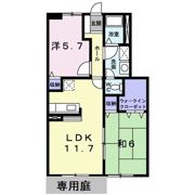 ヴェルテソレーユ Bの間取り画像