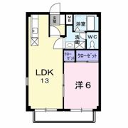 エルメス熊本Ⅰの間取り画像