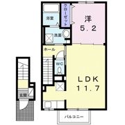 クラール観光町Aの間取り画像