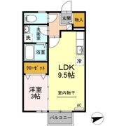 リビングタウン伏石 B棟の間取り画像