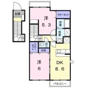 プランタンフルールAの間取り画像