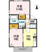 リビングタウン今里 C棟の間取り画像