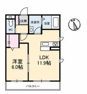 ベレオ亀岡の間取り画像