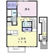 ポタジェ太田 Aの間取り画像