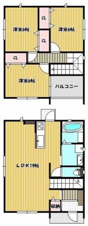 ラルーチェ竜川の間取り画像