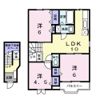 ピエス・アンソレイエ Aの間取り画像