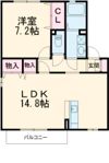 ボヌールⅠの間取り画像