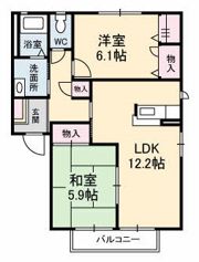 ドミールY・K Aの間取り画像