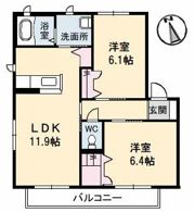アビタシオン長野 C棟の間取り画像
