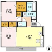 RiverEast北畑 Aの間取り画像