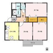 スカイウェーブ Aの間取り画像