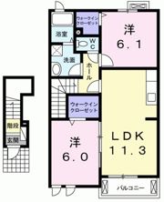シュライン Ⅱの間取り画像