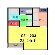 プラージュ春日部の間取り画像