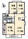 ディアス鍋倉 B棟の間取り画像