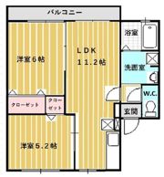 エクリュー Aの間取り画像