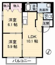 恋路ガーデンプレイス C棟の間取り画像