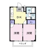ハイム武蔵野Aの間取り画像