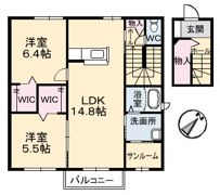 ミラ・グレース Dの間取り画像