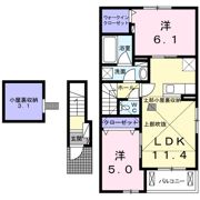 カステルールAの間取り画像