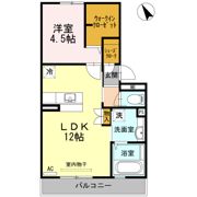 ヒルズ琴芝町の間取り画像