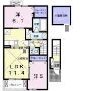 パーク スクエアBの間取り画像