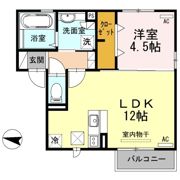ビオトープ 一の坂の間取り画像