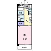 福パレス ランデュール Bの間取り画像