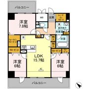 セントラルコートUの間取り画像