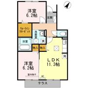 カーザ ナチュラーレ B棟の間取り画像