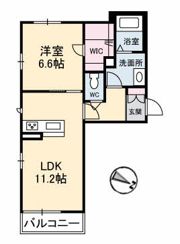 プランドール湯田Aの間取り画像