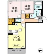 エーデルハイム厚南中央の間取り画像