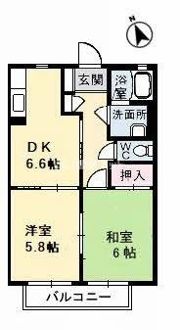 シャーメゾン西平原 B棟の間取り画像