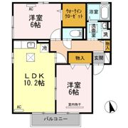 メルベーユM B棟の間取り画像