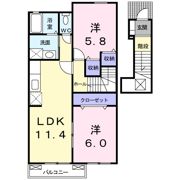 サン メゾン Cの間取り画像