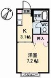 ハイツ樫の前 Bの間取り画像