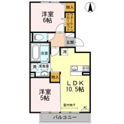ウィルコート小郡給領町 A・B B棟の間取り画像
