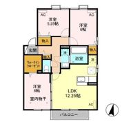 リビングタウン古河 Bの間取り画像