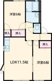 クレイドル上野Aの間取り画像