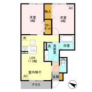 グランプレジール Bの間取り画像