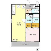 セジュール一ツ木の間取り画像