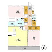 ラフィーネ Ⅱの間取り画像