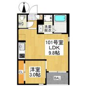 REGALEST本陣東の間取り画像